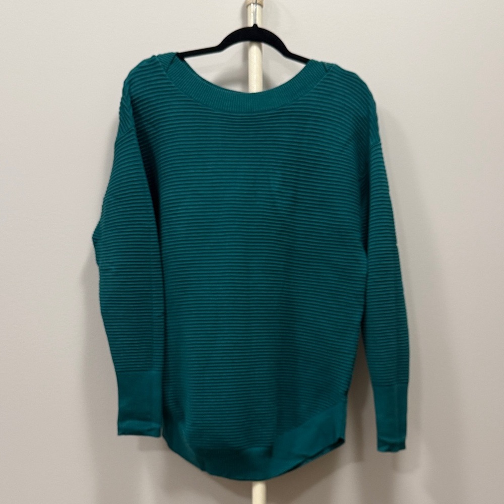 Aerie Teal Crew Neck Sweater
